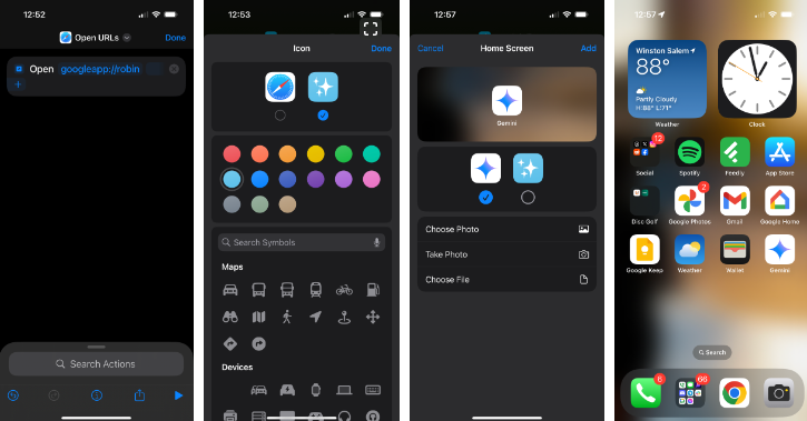 Как добавить Google Gemini на главный экран в iPhone: простой и понятный способ